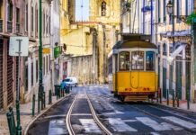 Most beautiful trams in the world- tram in Lisbon