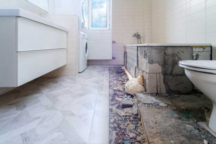 install a new bathroom and make fixes