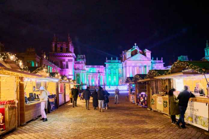 Christmas markets Blenheim Palace