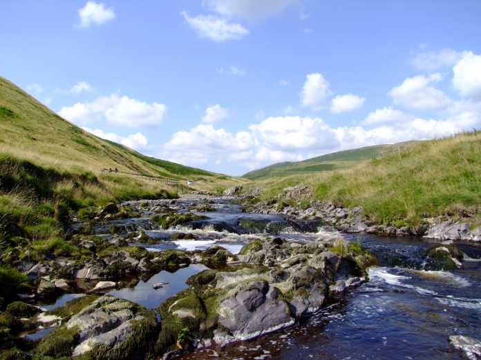 Mountain river, Coquetdale, Northumberland National Park, UK