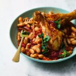 Miguel Barclay’s chicken drumstick cassoulet