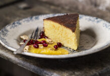 Clementine cake with an orange and pomegranate salad from Recipes From The Farm