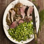 Roast lamb with garden veg, oregano and feta from Recipes From The Farm