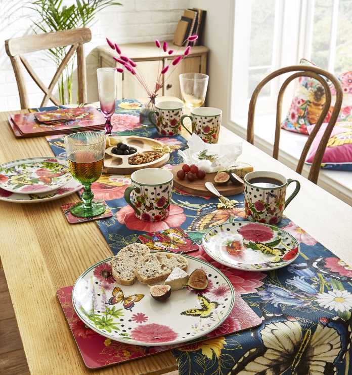 Joe Browns selection of Colourful Cottage tableware