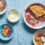 Summer strawberry and raspberry crumble from Easy by Chris Baber