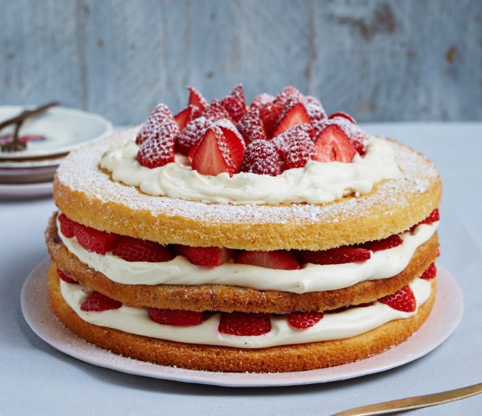 Triple layer victoria sponge best cake recipes
