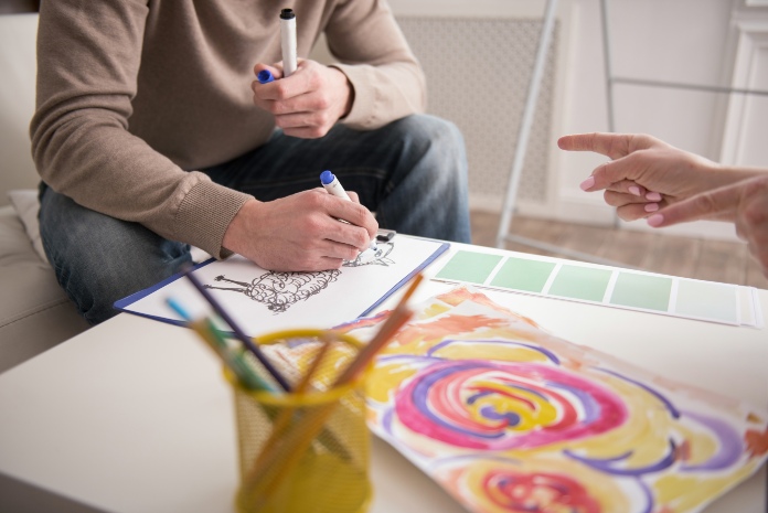 Art therapy for burnout