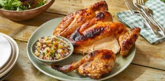 Del monte pineapple salsa and roast chicken feature image