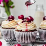 European Picota Cherry cupcakes by Nourishing Amy