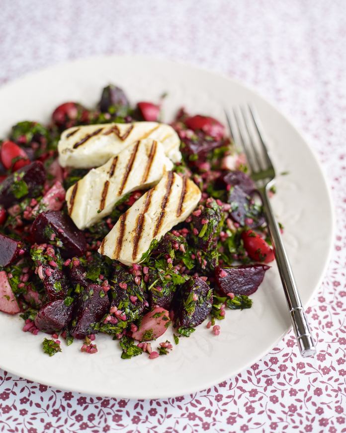 Beetroot, radish and halloumi salad by Love Radish