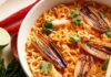 Thai red curry noodle soup by UK Shallot